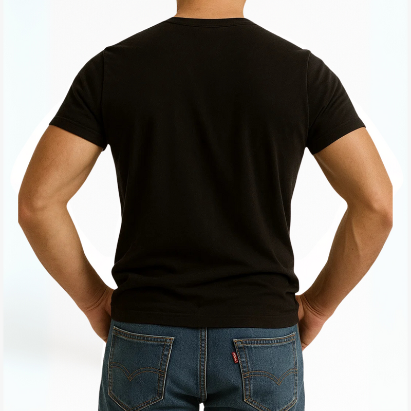 Soft Fit  Black Half Sleeve Vest - Pack of 3